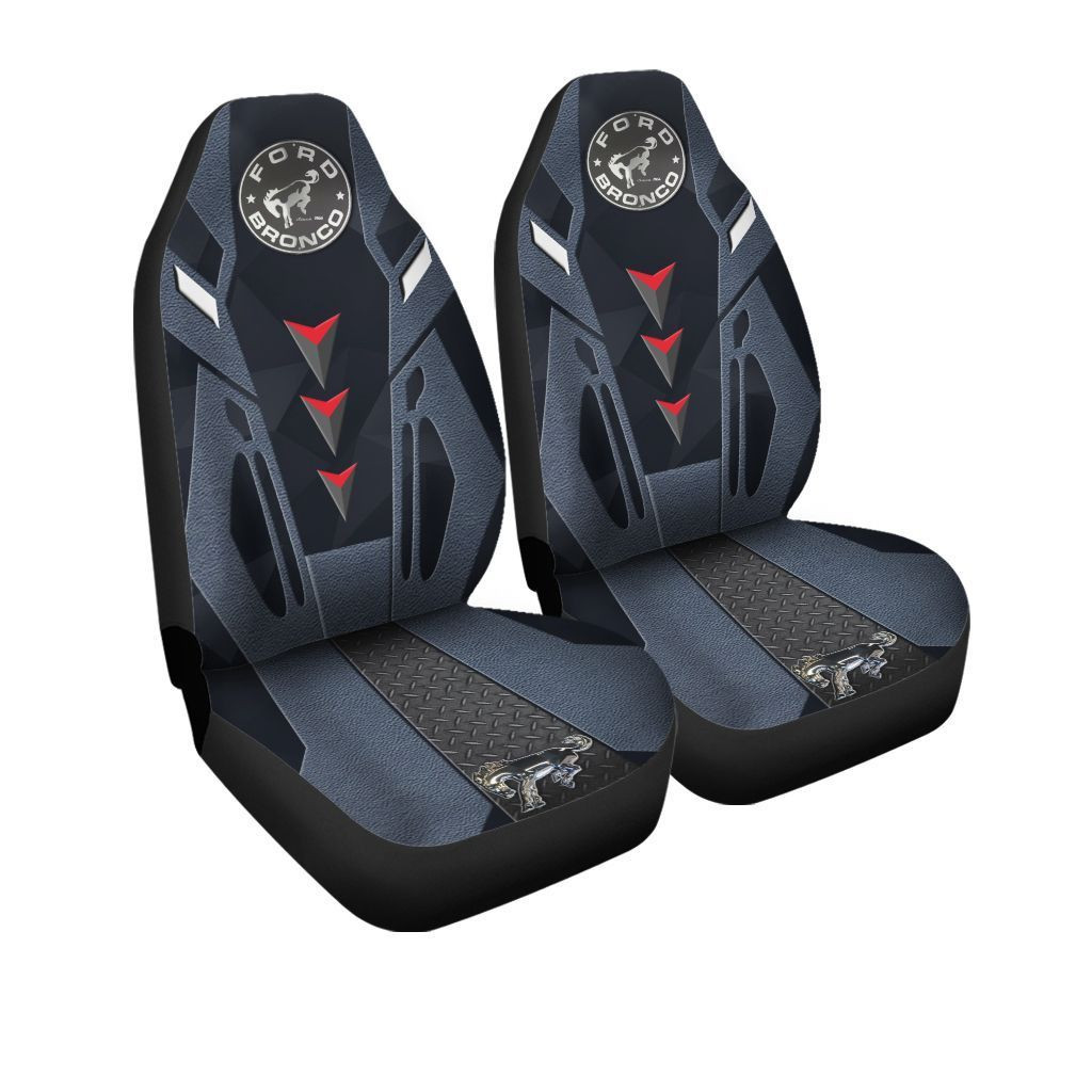 Ford Bronco DVT-NH Car Seat Cover (Set of 2) Ver 1 (Blue)
