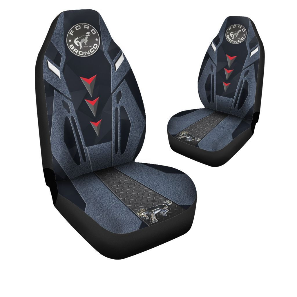 Ford Bronco DVT-NH Car Seat Cover (Set of 2) Ver 1 (Blue)
