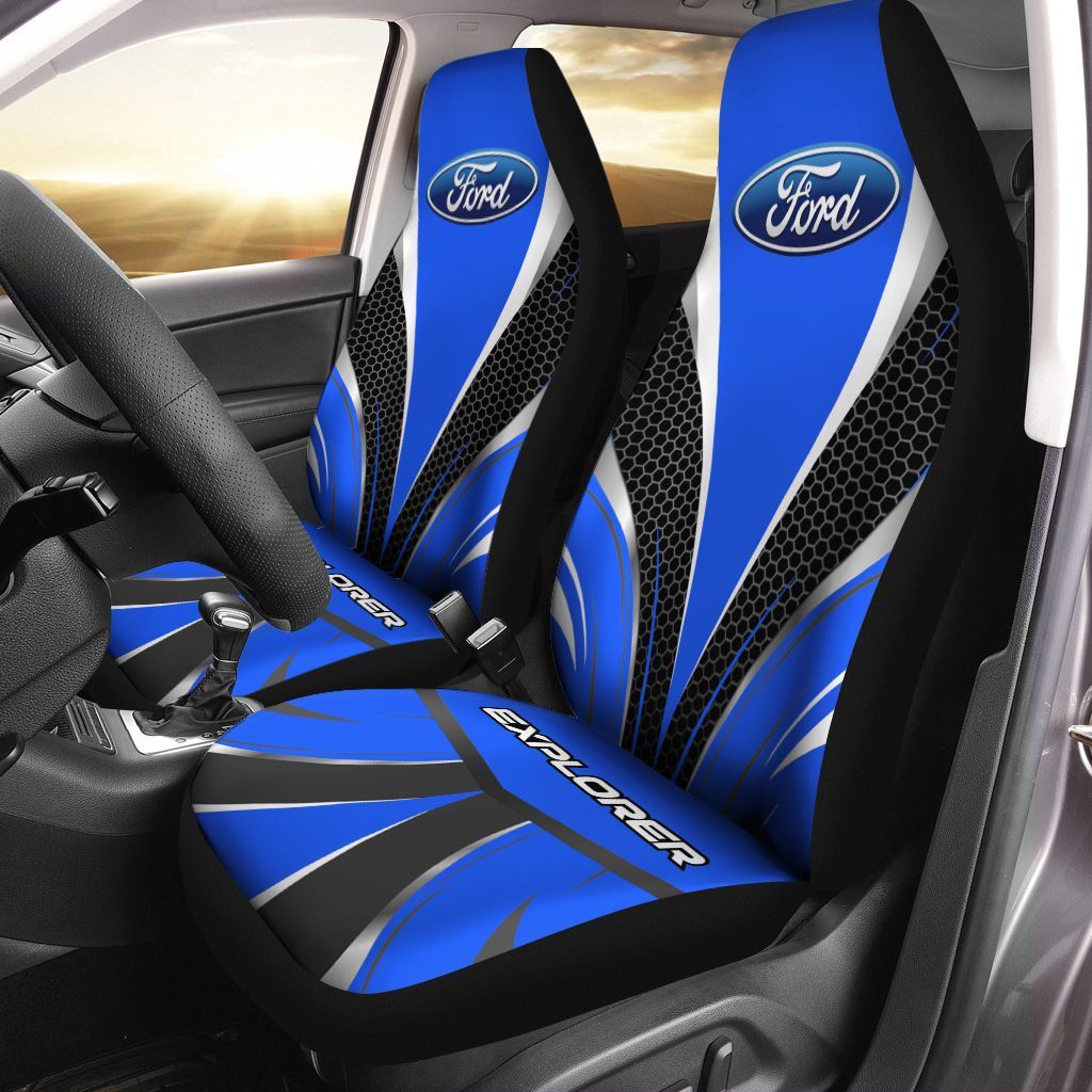 Ford Explorer Ttt-Ht Car Seat Cover (Set Of 2) Ver 1 (Blue) 