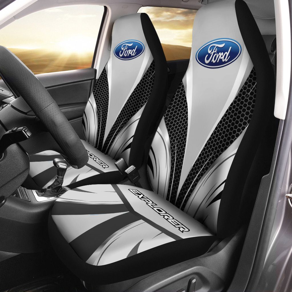 Ford Explorer Ttt-Ht Car Seat Cover (Set Of 2) Ver 1 (Grey) 