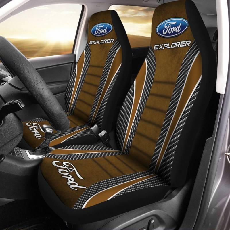 Ford Explorer VTH Car Seat Cover (Set of 2) Ver 1 (Brown) 
