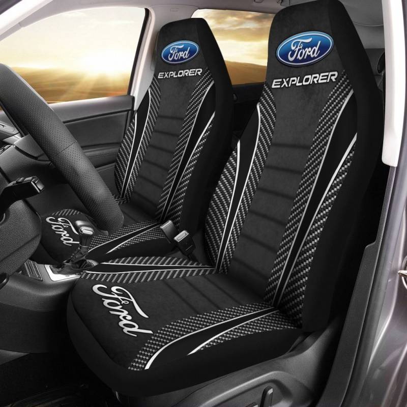 Ford Explorer VTH Car Seat Cover (Set of 2) Ver 1 (Grey) 