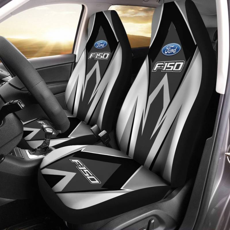 Ford F150 VTH Car Seat Cover (Set of 2) Ver 1 (Black)
