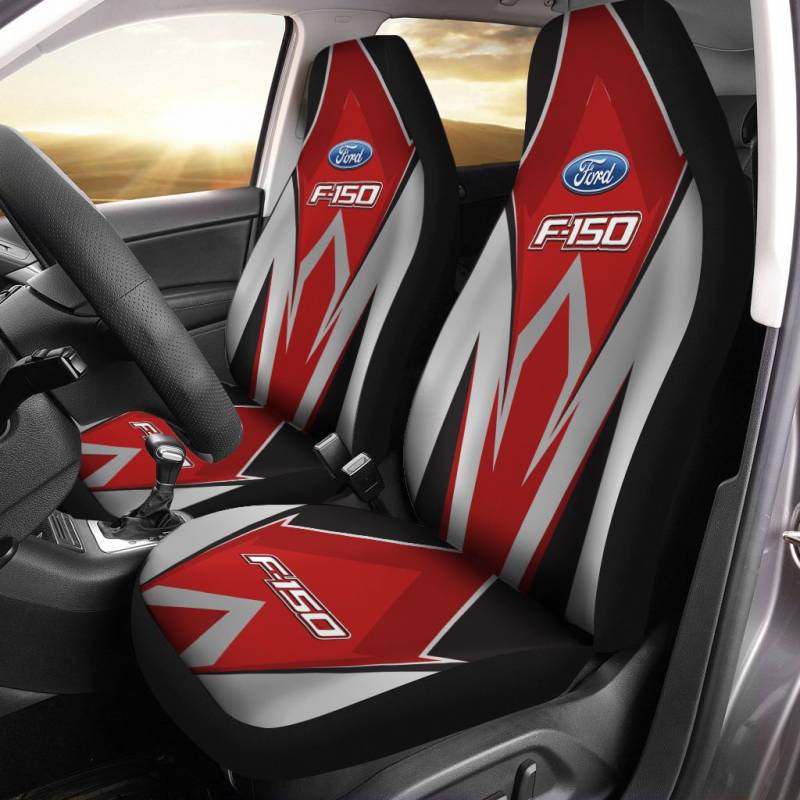 Ford F150 VTH Car Seat Cover (Set of 2) Ver 1 (Red)