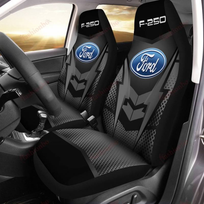 FORD F250 NCT Car Seat Cover (Set of 2) Ver 2 (Grey)