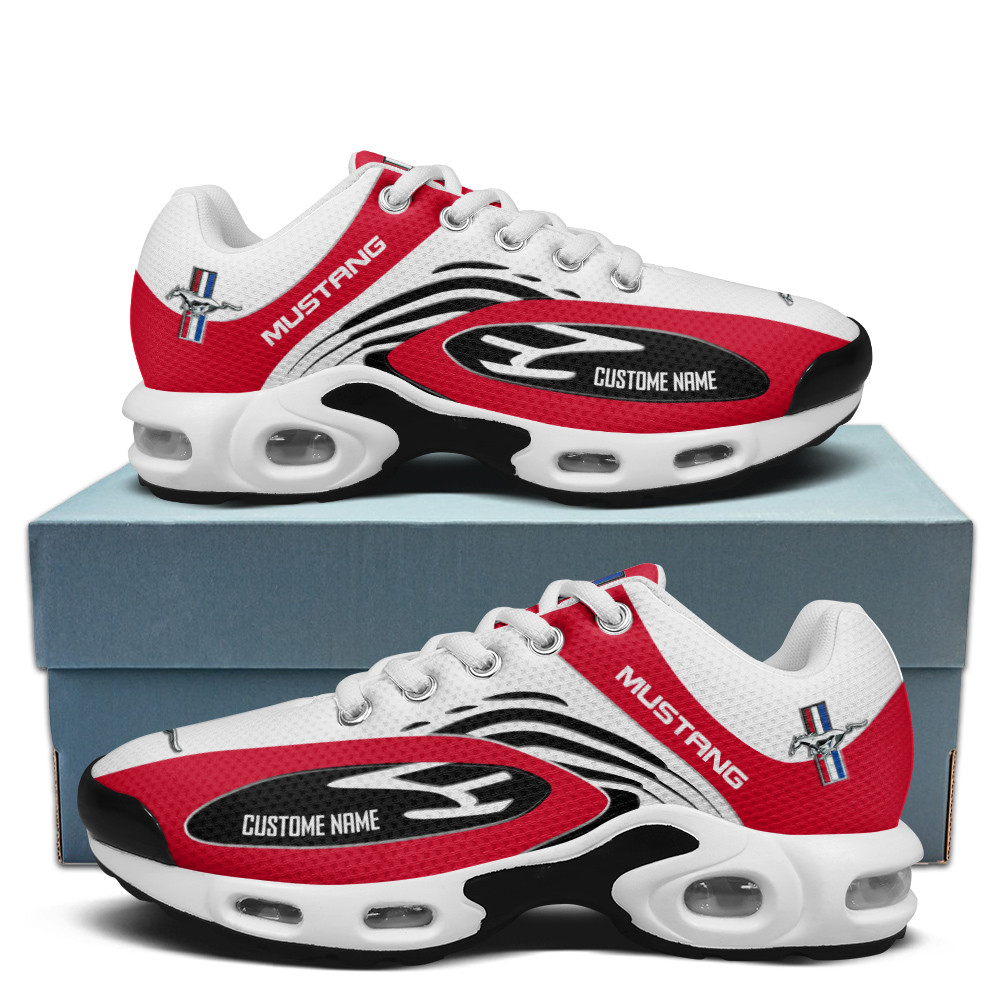 Ford Mustang 2 Flame Edition Custom Name TN Air Max Shoes Air Cushion Sneakers