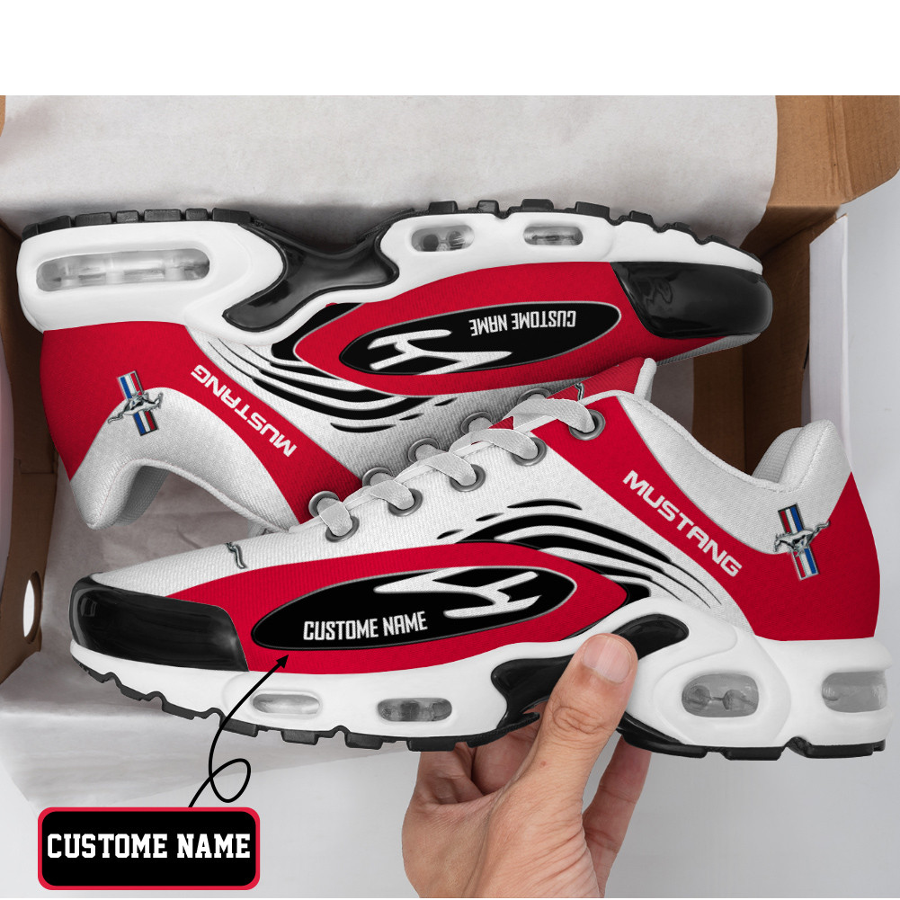 Ford Mustang 2 Flame Edition Custom Name TN Air Max Shoes Air Cushion Sneakers