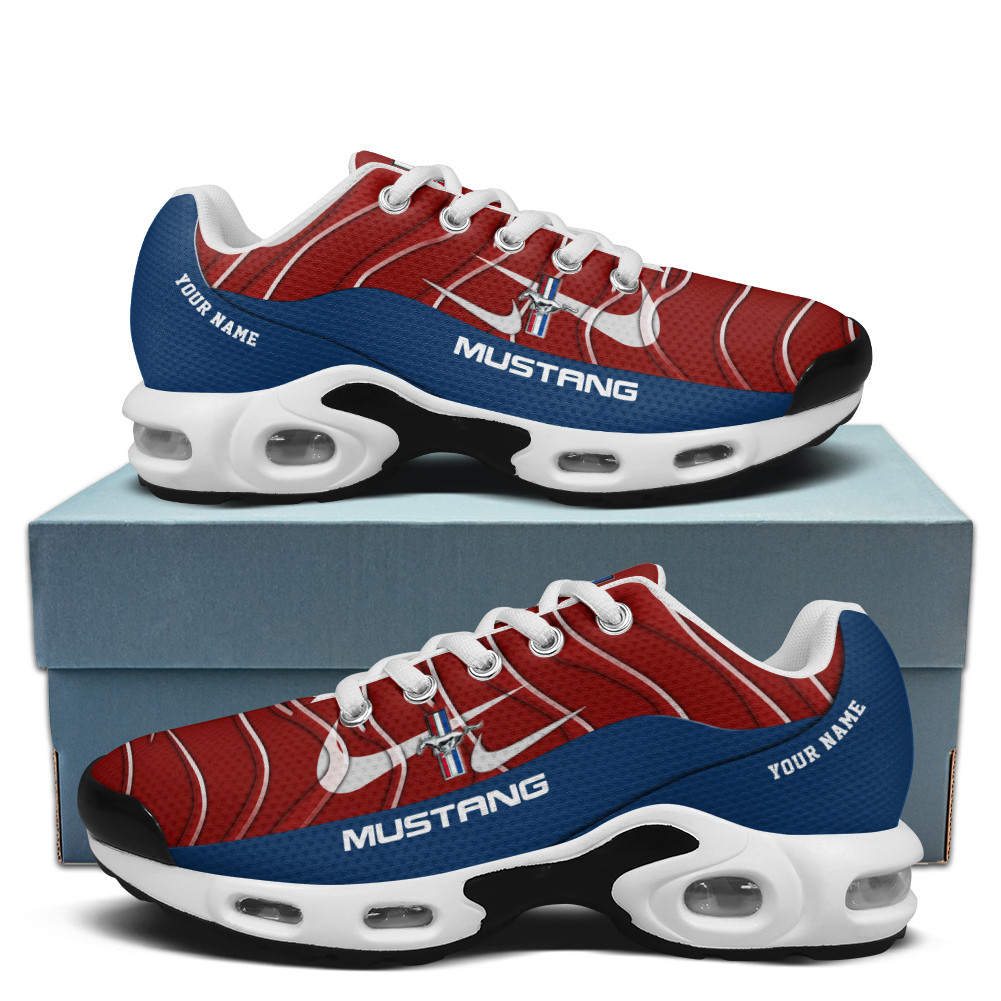 Ford Mustang 2 Vibrant Wave Custom Name TN Air Max Shoes Air Cushion Sneakers