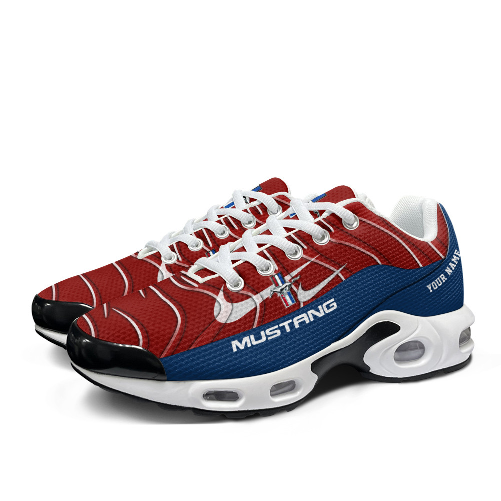 Ford Mustang 2 Vibrant Wave Custom Name TN Air Max Shoes Air Cushion Sneakers