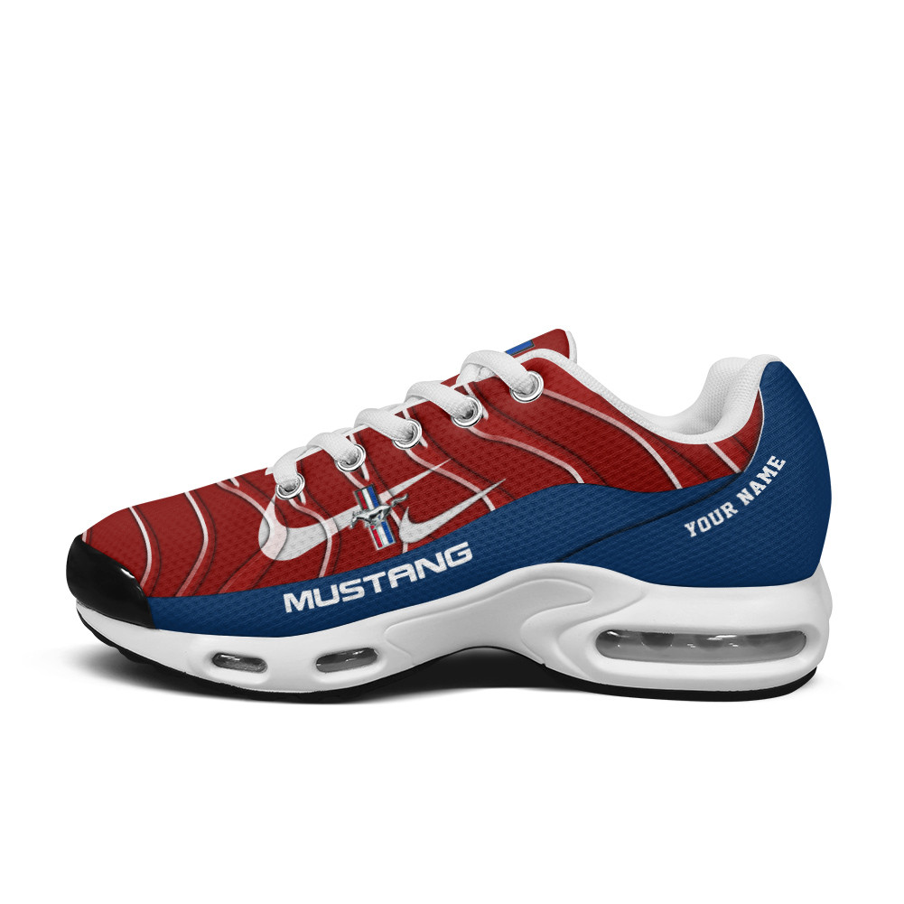 Ford Mustang 2 Vibrant Wave Custom Name TN Air Max Shoes Air Cushion Sneakers