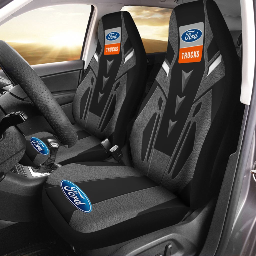 Ford Trucks NCT-HT Car Seat Cover (Set of 2) Ver 1 (Grey) 