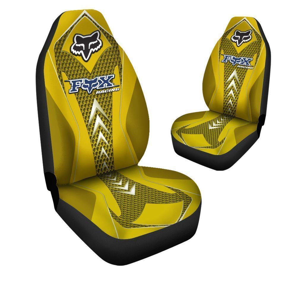 FOX racing TIN Car Seat Cover (Set of 2) Ver 1 (Yellow)