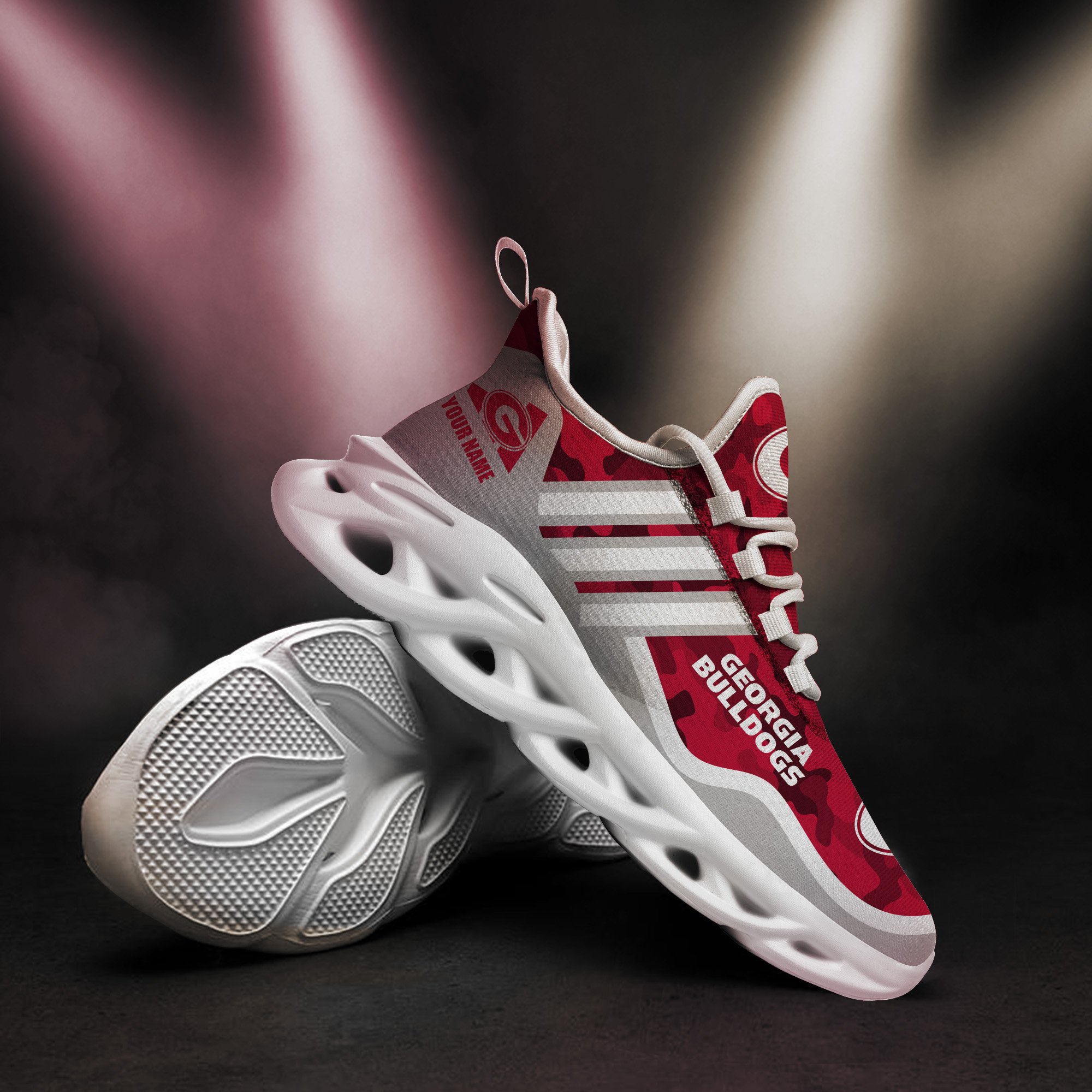 Georgia Bulldogs Black Max Soul Shoes 2025 Versions Custom Name 466
