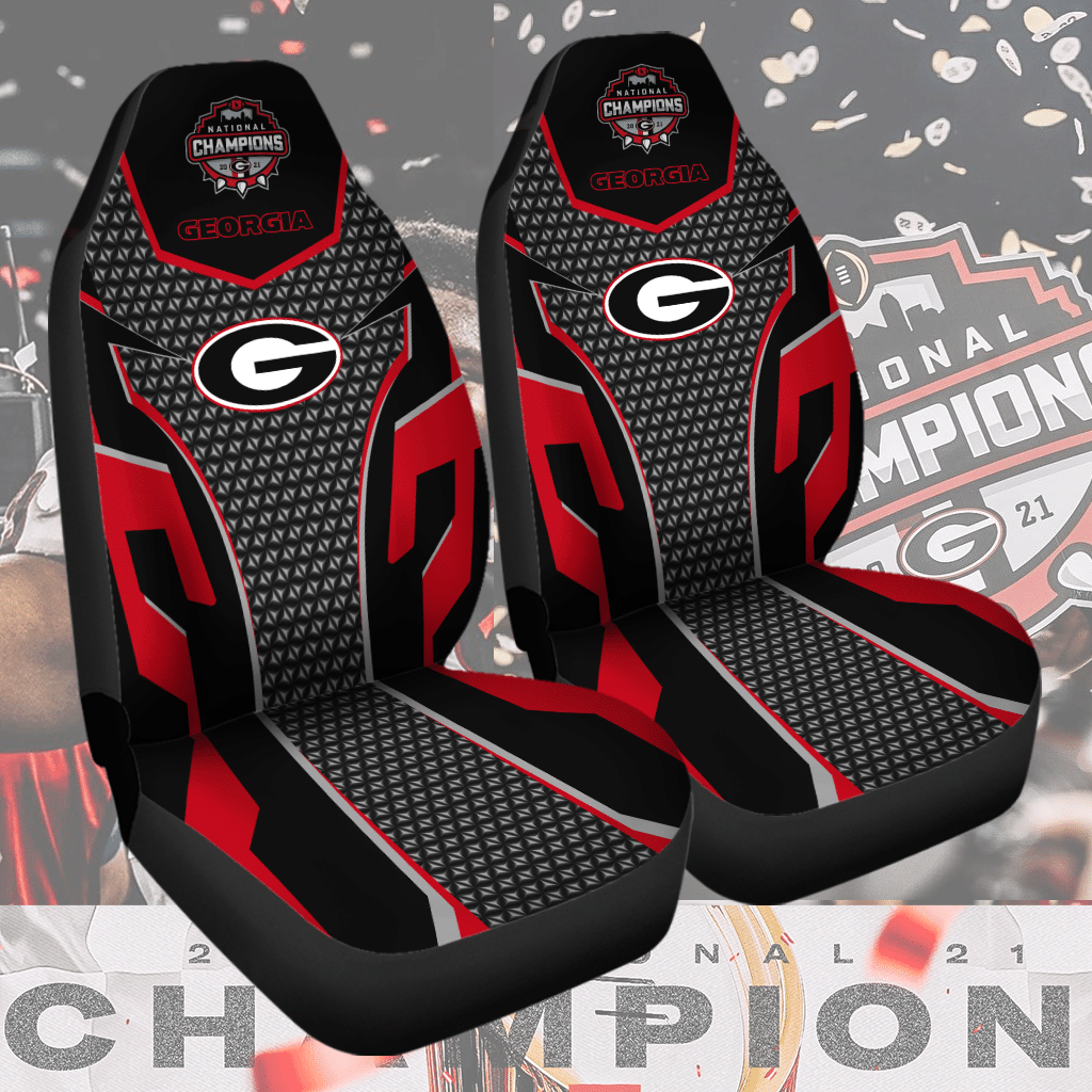 Georgia bulldogs Champion Car Seat Covers (SET OF 2) - v10