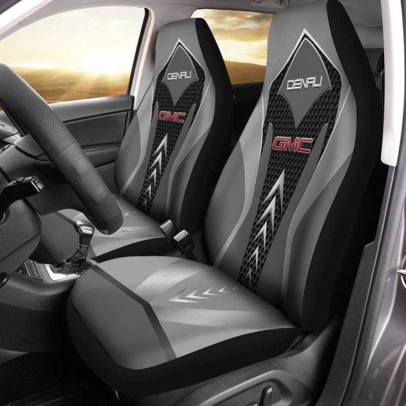 GMC Denali BDA Car Seat Cover (Set of 2) Ver 1 (Grey) 