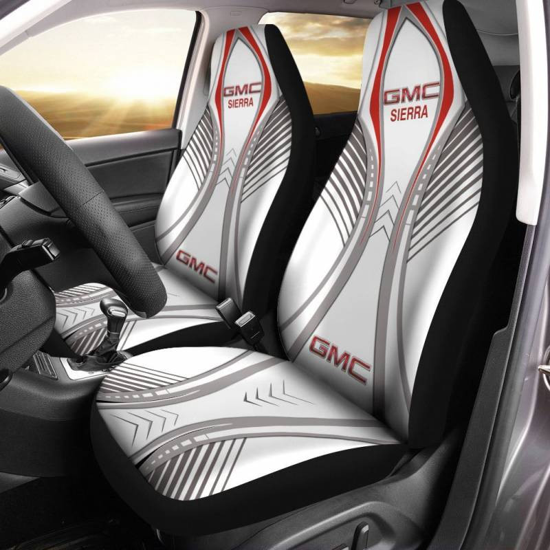 GMC Sierra LPH Car Seat Cover (Set of 2) Ver3 (white)