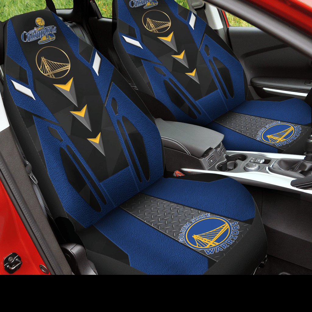 Golden State Warriors CHAMPIONS 2021-22 Car Seat Covers (SET OF 2) - v8