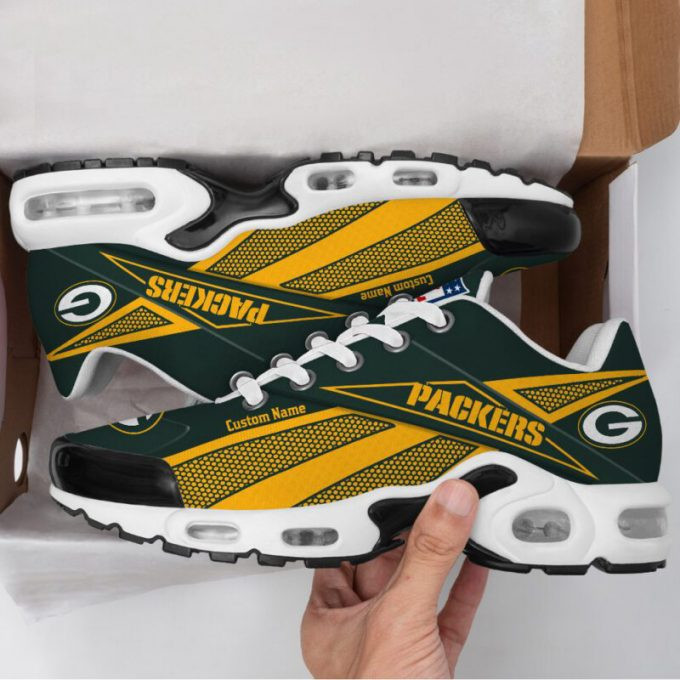 Green Bay Packers Custom Name Air Max Shoes Air Cushion Sneakers