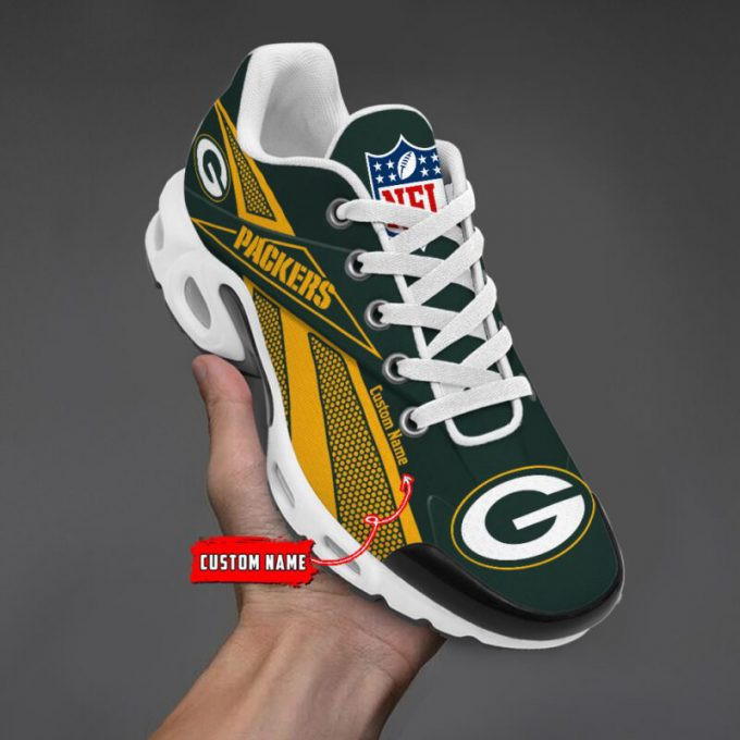 Green Bay Packers Custom Name Air Max Shoes Air Cushion Sneakers
