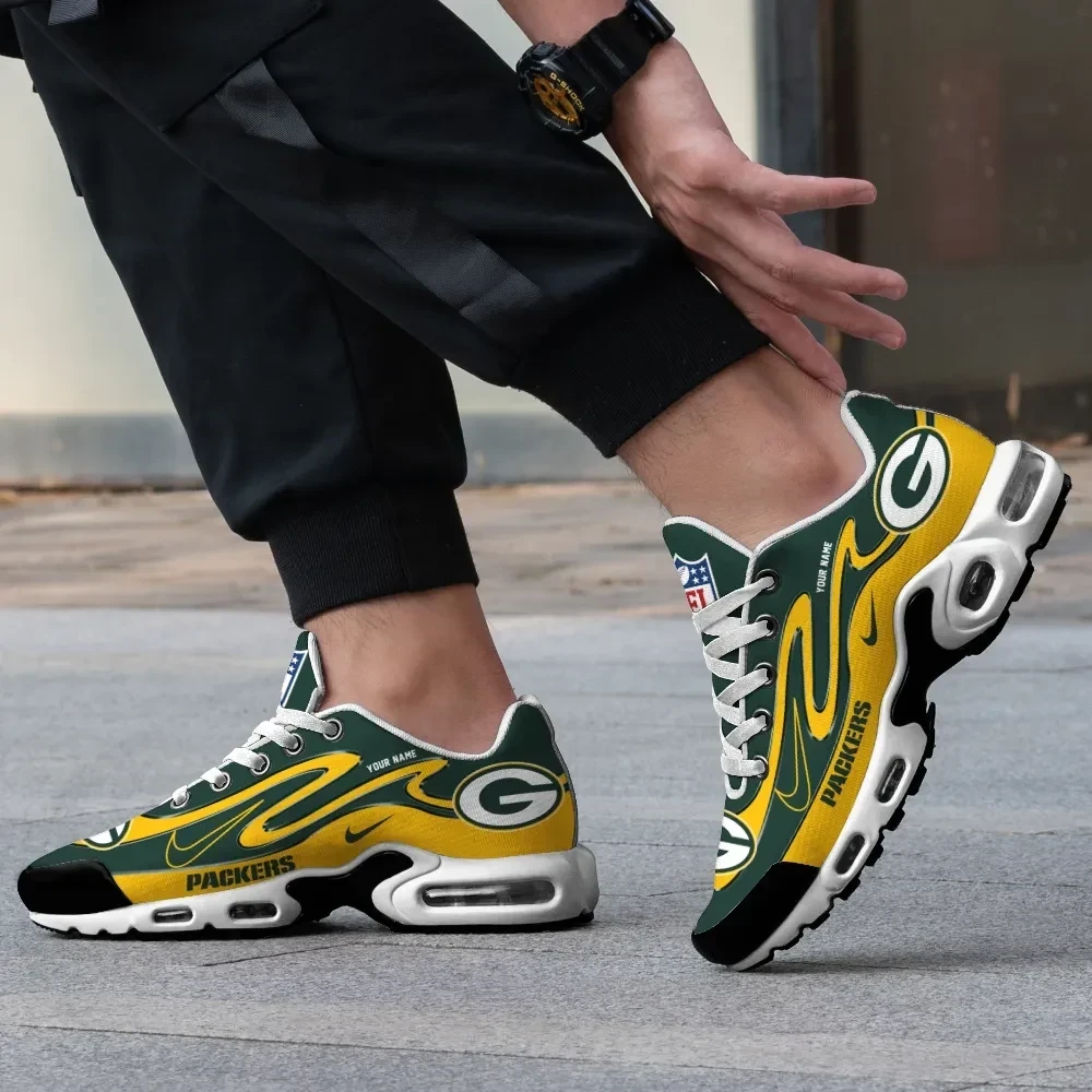 Green Bay Packers Personalized Name Team Mix Colors V2 TN Shoes Air Cushion Sneakers