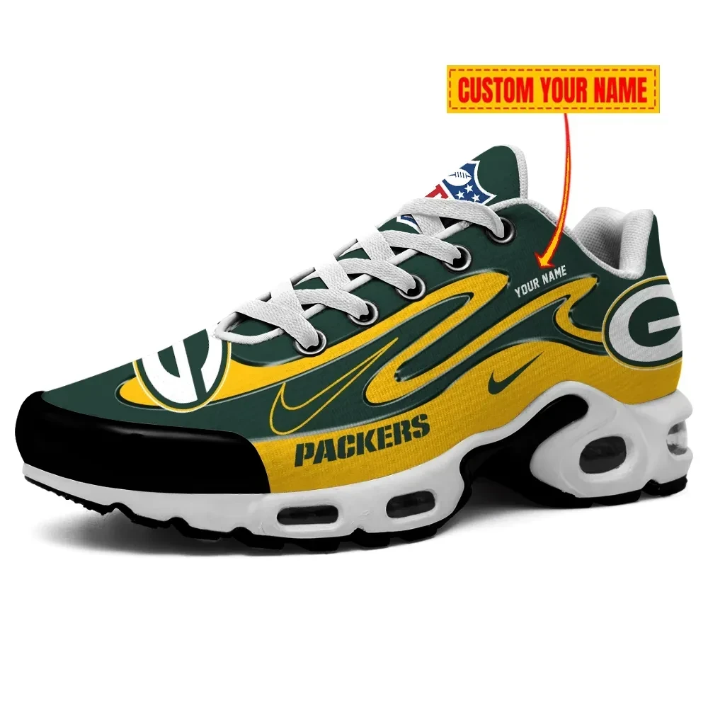 Green Bay Packers Personalized Name Team Mix Colors V2 TN Shoes Air Cushion Sneakers