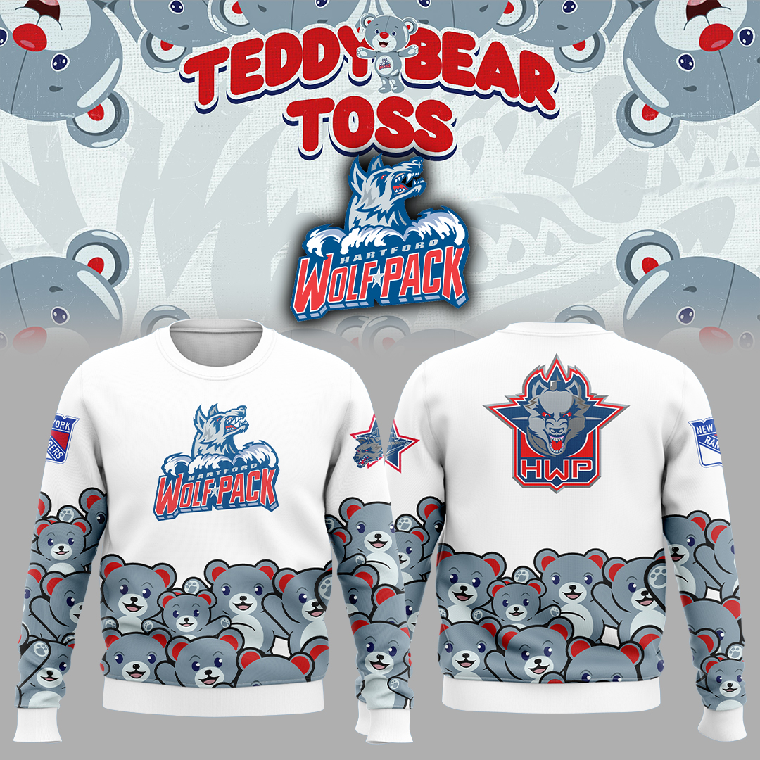 HartFord Wolf Pack x Teddy Bear 2025 Sweatershirt 
