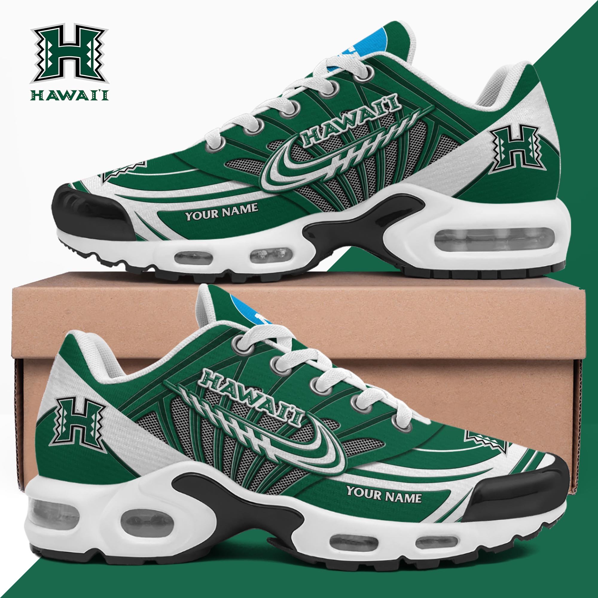 Hawaii Rainbow Warriors TN Shoes 2025 Version Custom Your Name 