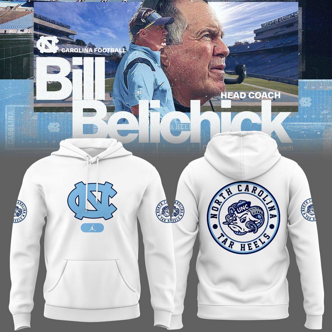 Head Coach Bill Belichick North Carolina Tar Heels unisex Hoodie 