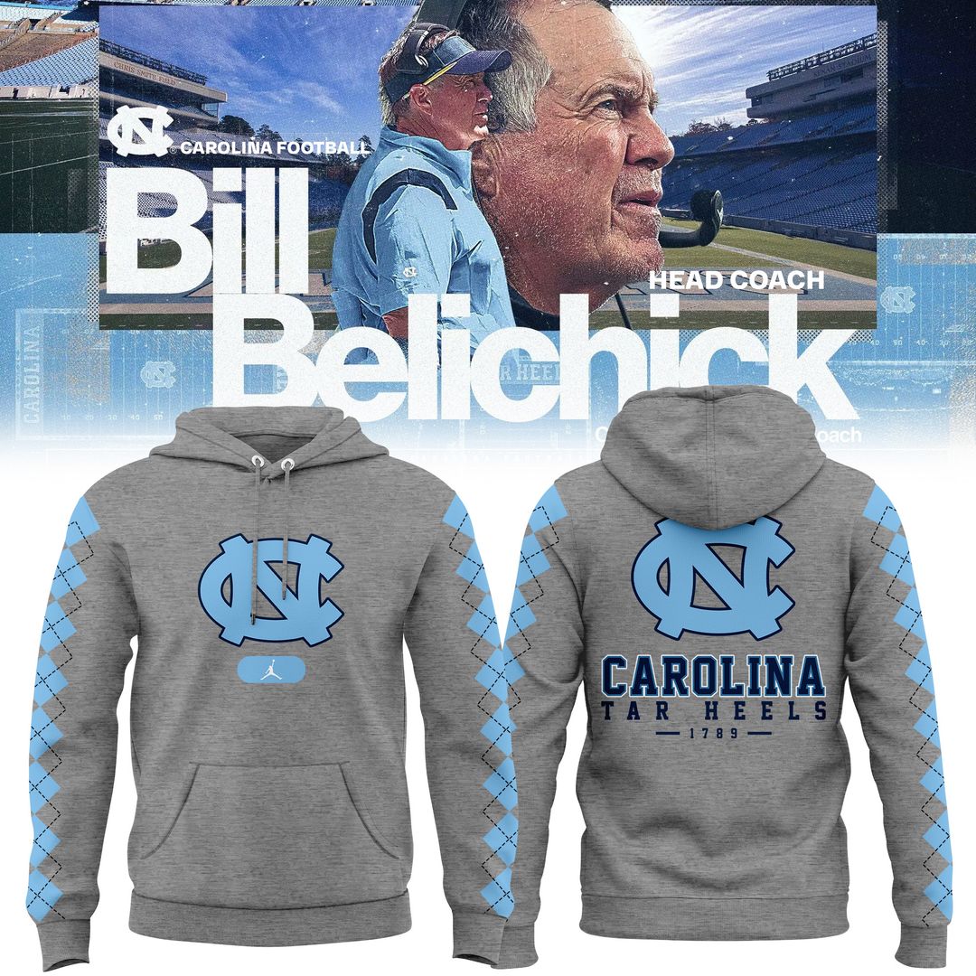 Head Coach Bill Belichick North Carolina Tar Heels unisex Hoodie 