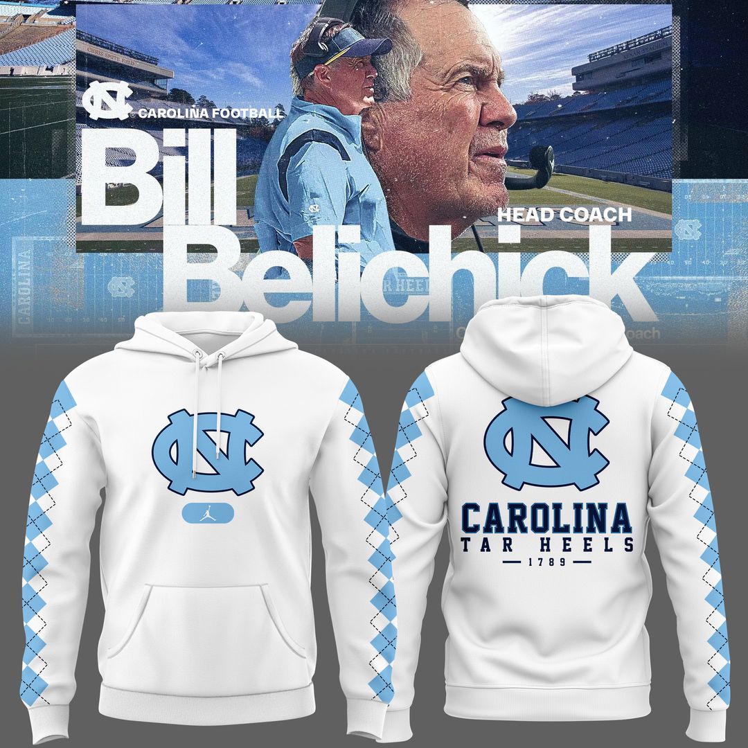 Head Coach Bill Belichick North Carolina Tar Heels unisex Hoodie 