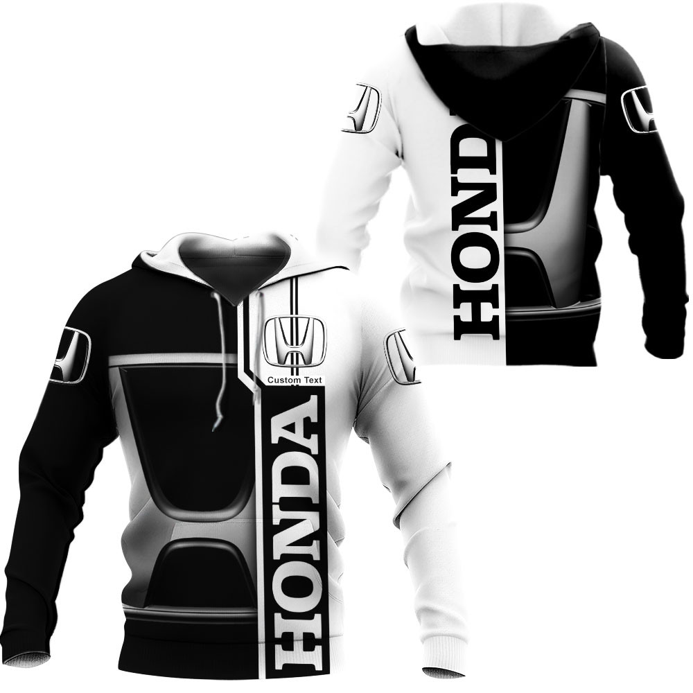 Honda 3D Apparel Zip Hoodie,Pant,Polo, Button Hawaii Shirt Personalized 