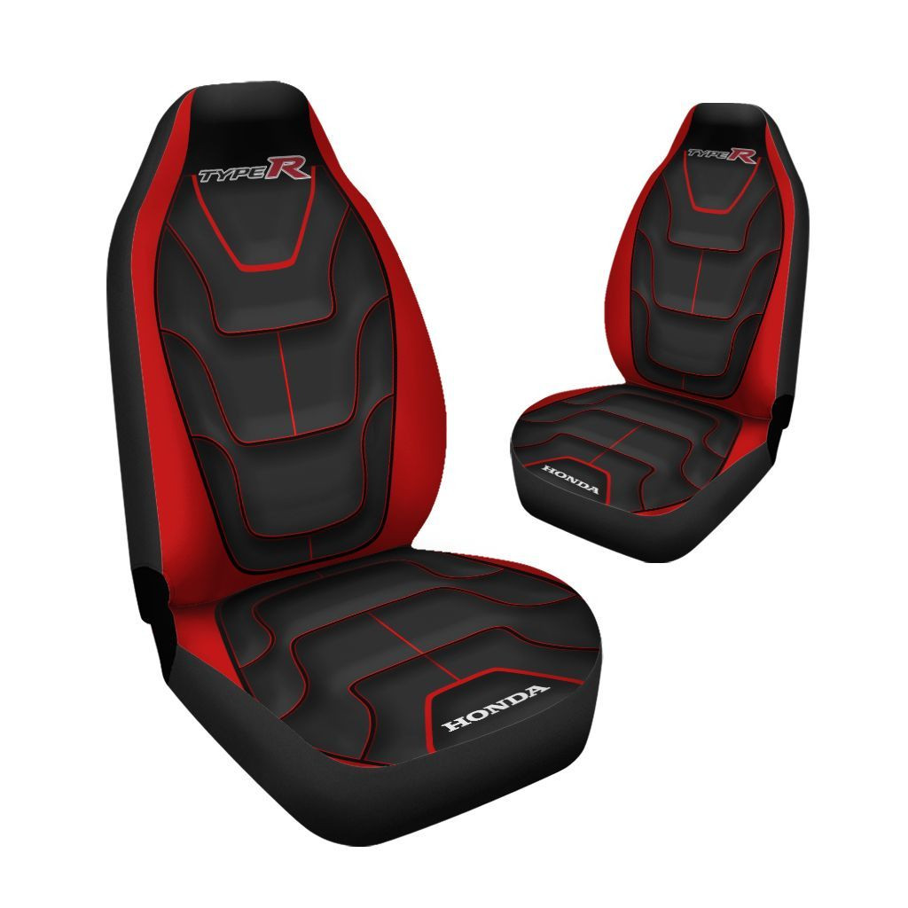 Honda Civic Type R Car Seat Cover (Set of 2) Ver 1 (Black and Red)