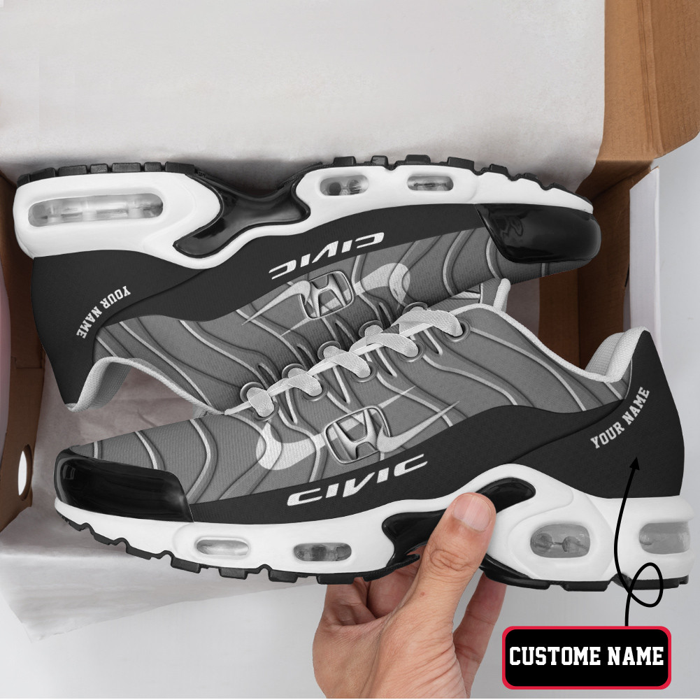 Honda Civic Vibrant Wave Custom Name TN Air Max Shoes Air Cushion Sneakers
