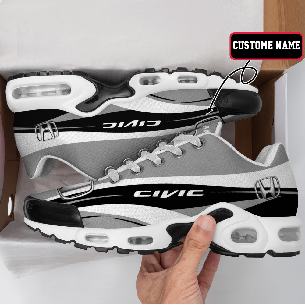 Honda Civic Wave Style Custom Name TN Air Max Shoes Air Cushion Sneakers