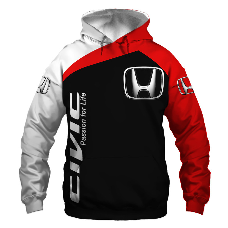 Honda t-shirt hoodie apparel 3D full printing 