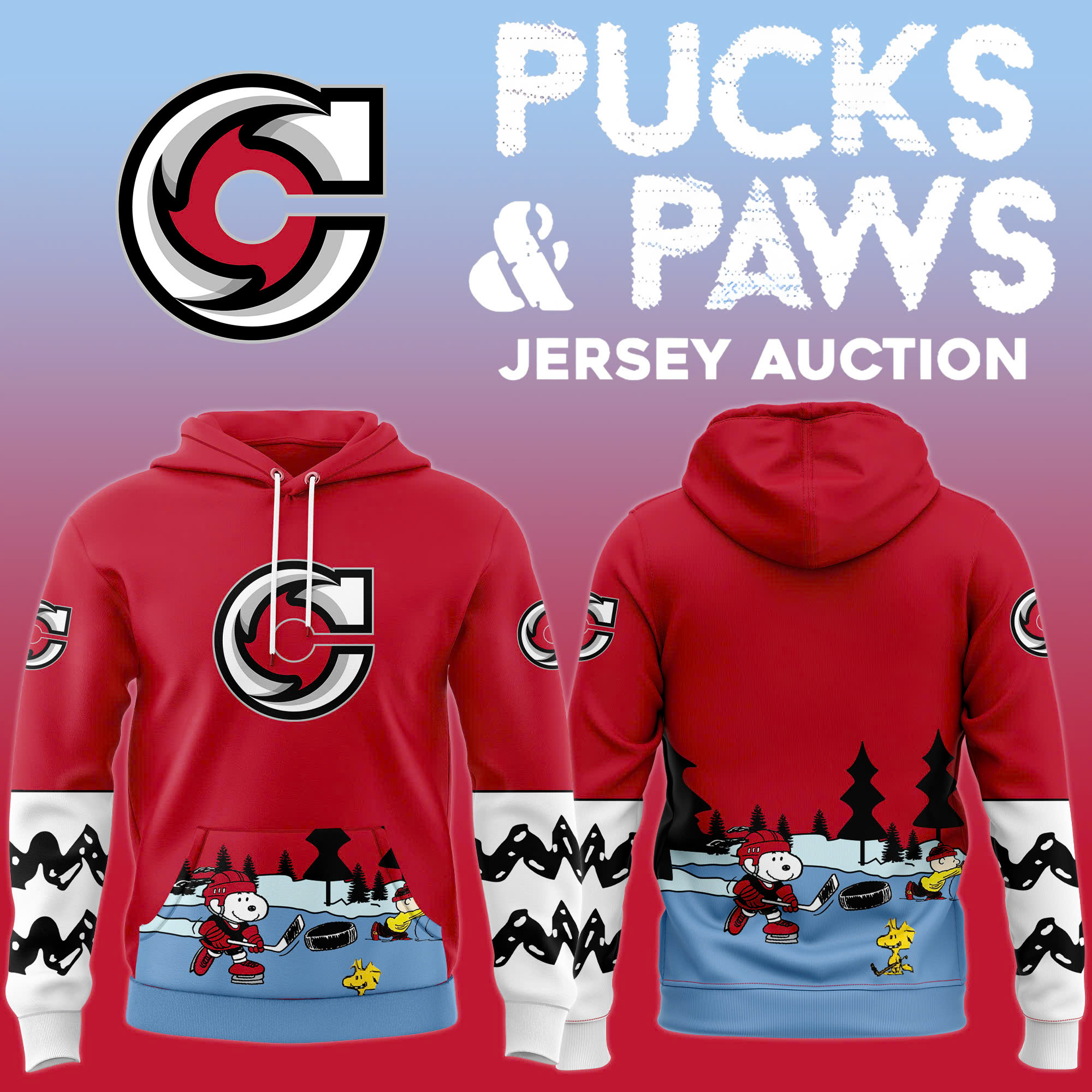 Hoodie Cincinnati Cyclones x Pucks and Paws 2025 