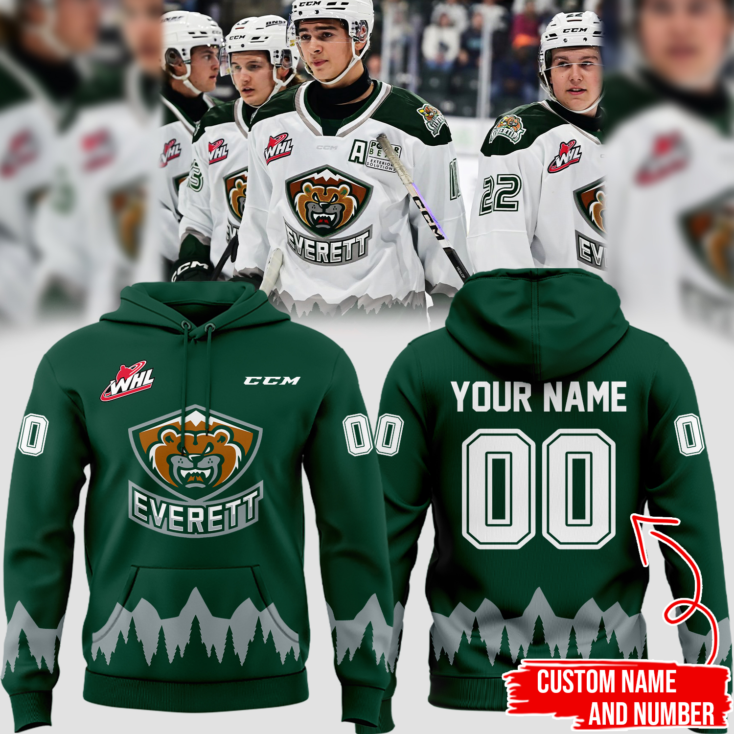 Hoodie Everett Silvertips 2024 