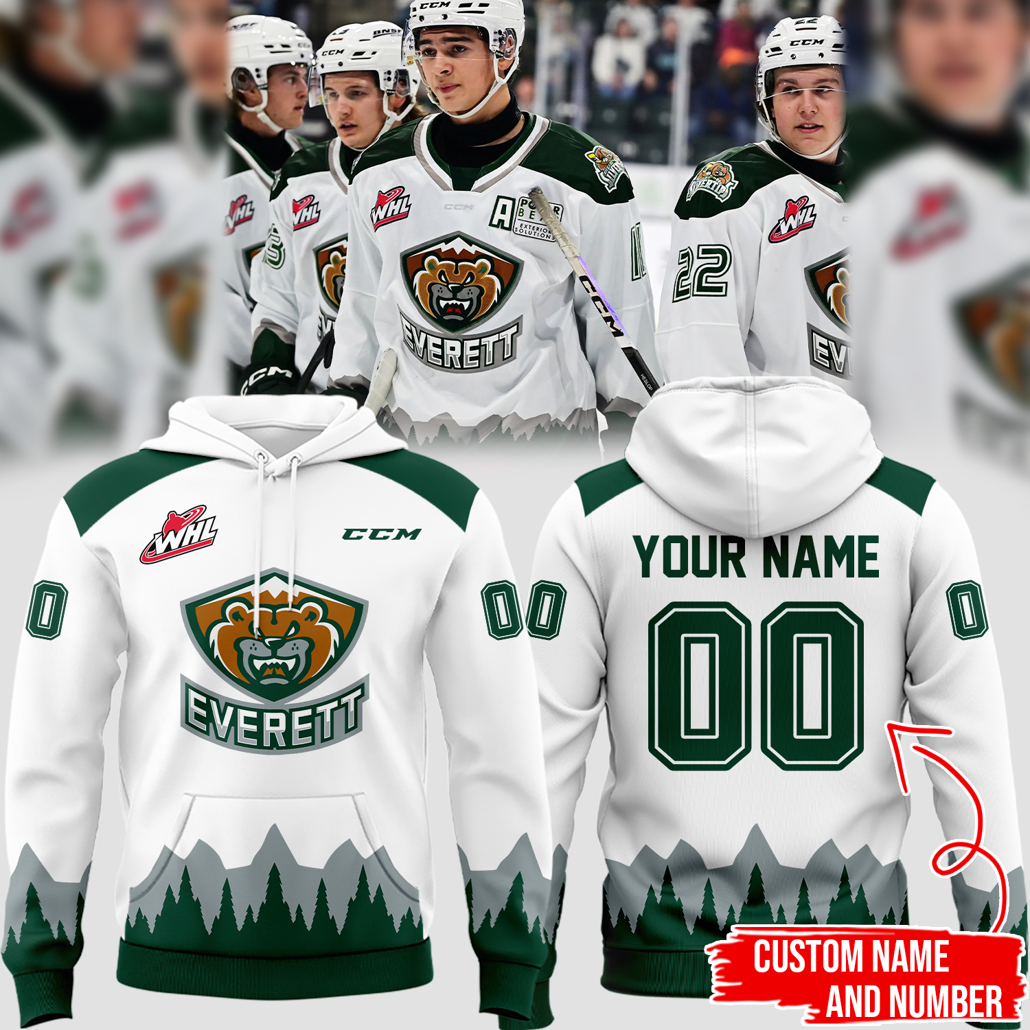 Hoodie Everett Silvertips 2024 