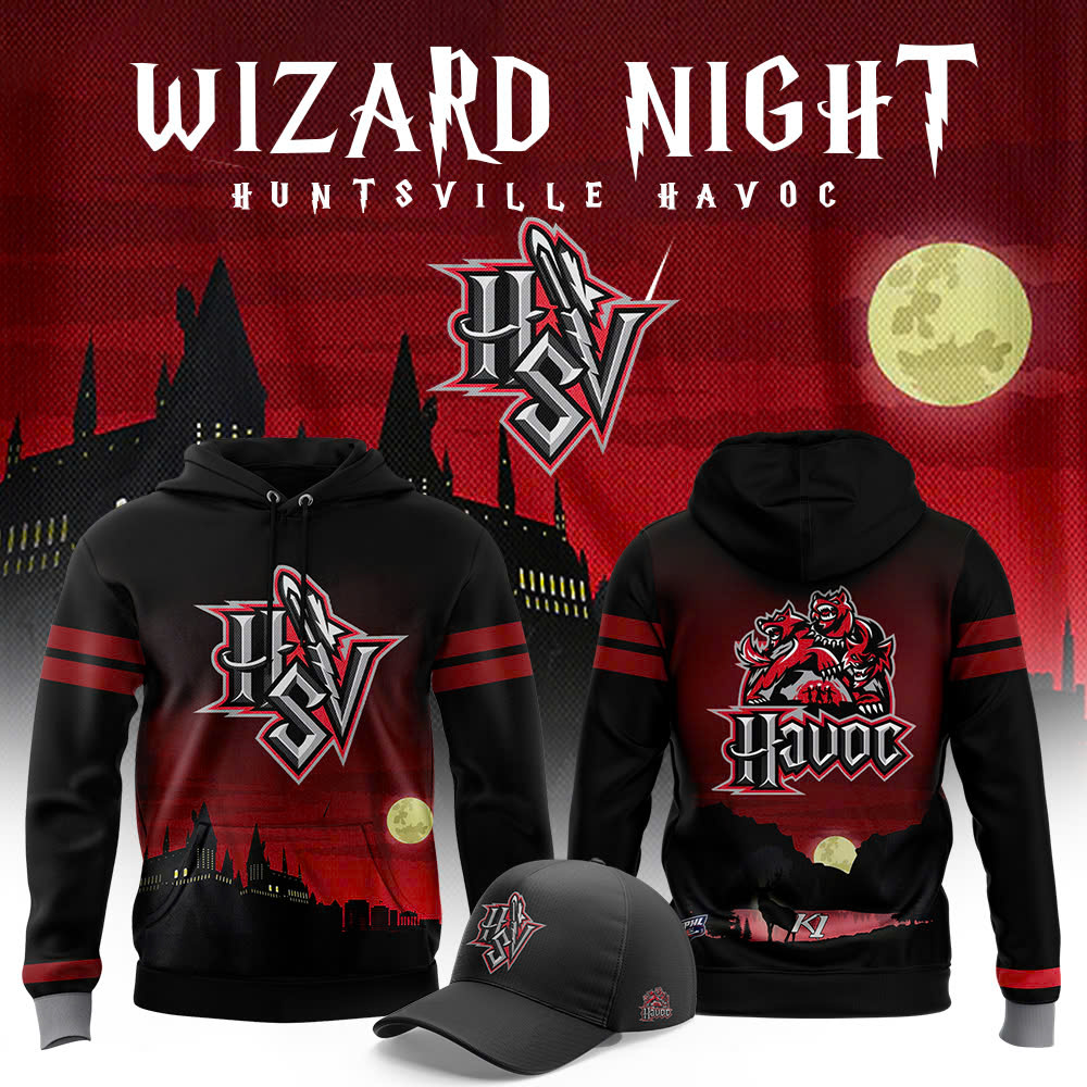 Hoodie Huntsville Havoc WiZard Night 2025 