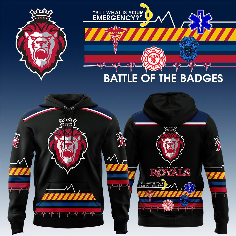 Hoodie Reading Royals Battle of the Badges 2025 