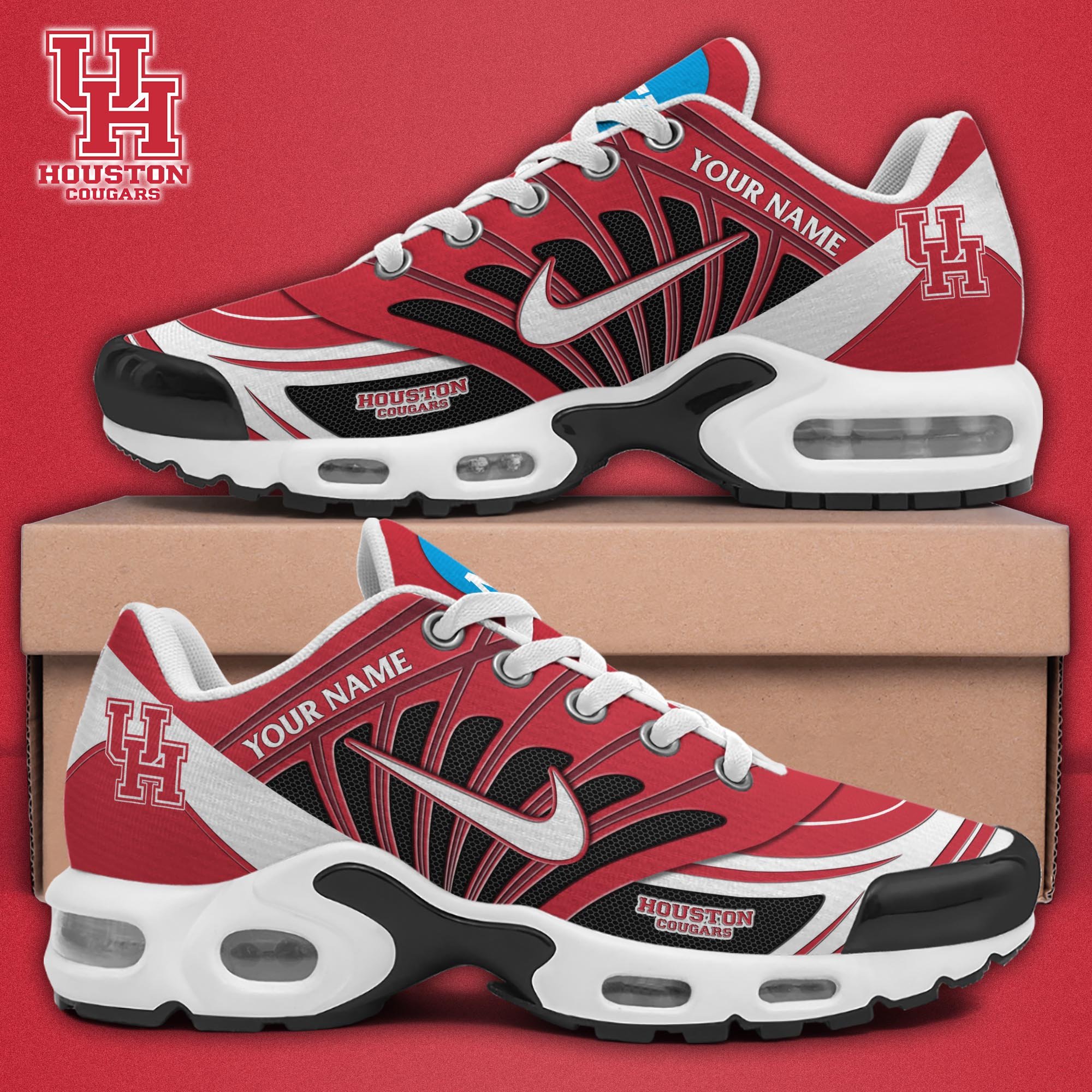 Houston Cougars TN Shoes 2025 Version Custom Name 