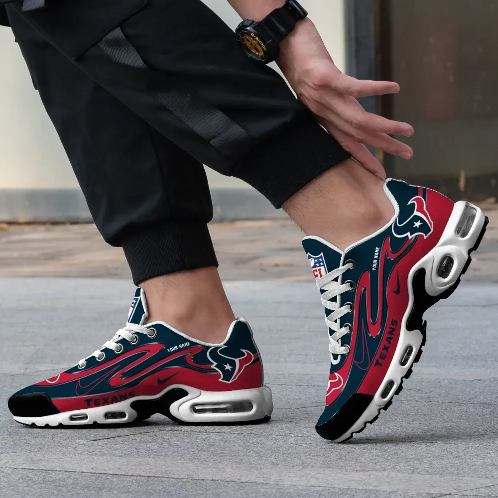Houston Texans Personalized Name Team Mix Colors V2 TN Air Max Shoes Air Cushion Sneakers