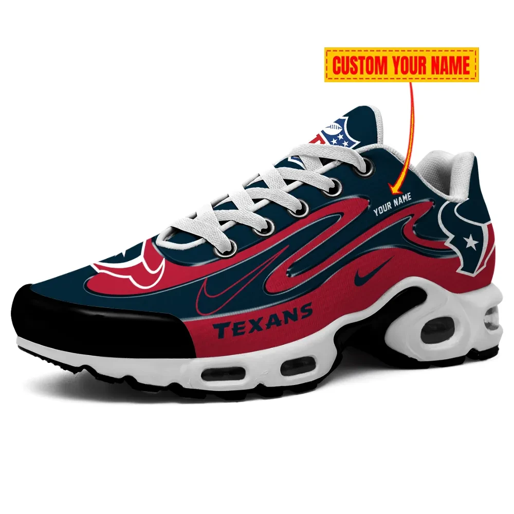 Houston Texans Personalized Name Team Mix Colors V2 TN Air Max Shoes Air Cushion Sneakers