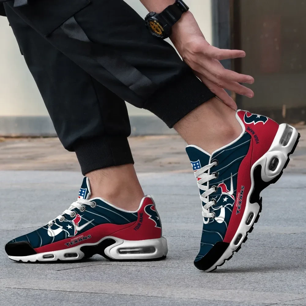 Houston Texans Personalized Name Team Mix Colors V4 TN Air Max Shoes Air Cushion Sneakers