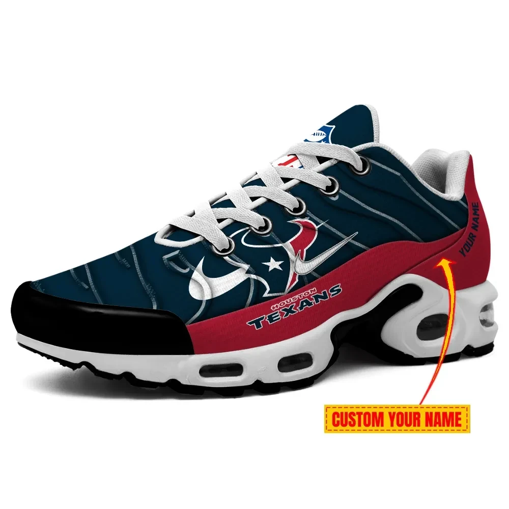 Houston Texans Personalized Name Team Mix Colors V4 TN Air Max Shoes Air Cushion Sneakers