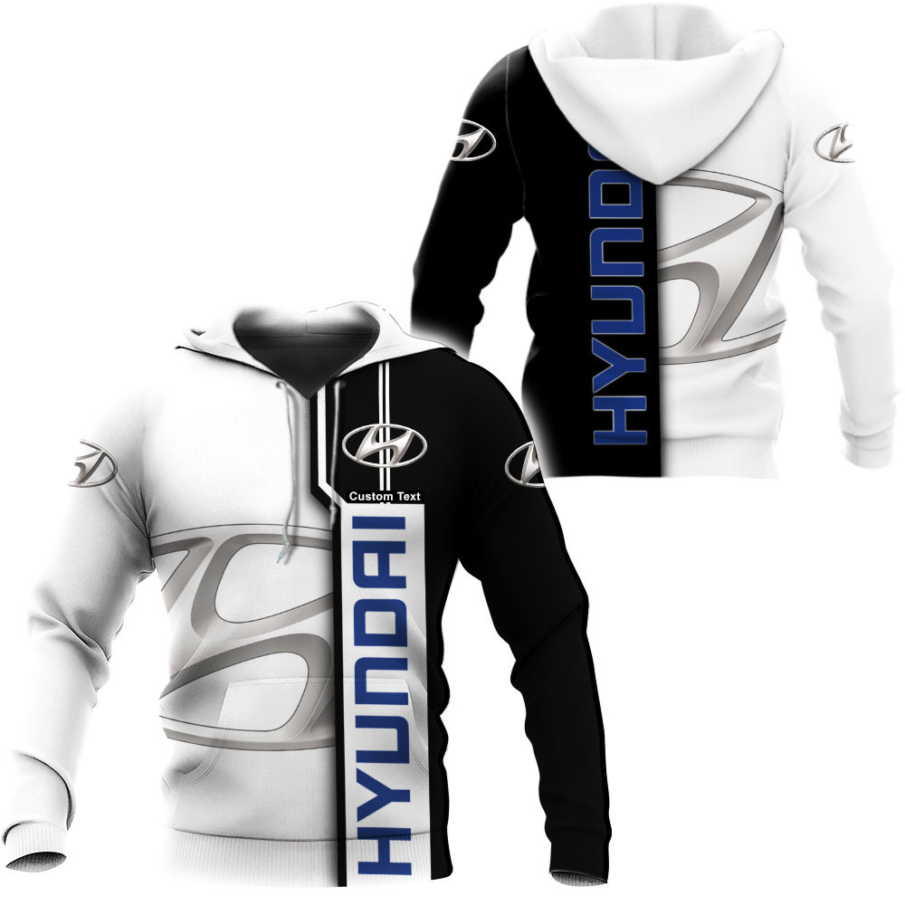 Hyundai 3D Apparel Zip Hoodie,Pant,Polo, Button Hawaii Shirt Personalized 