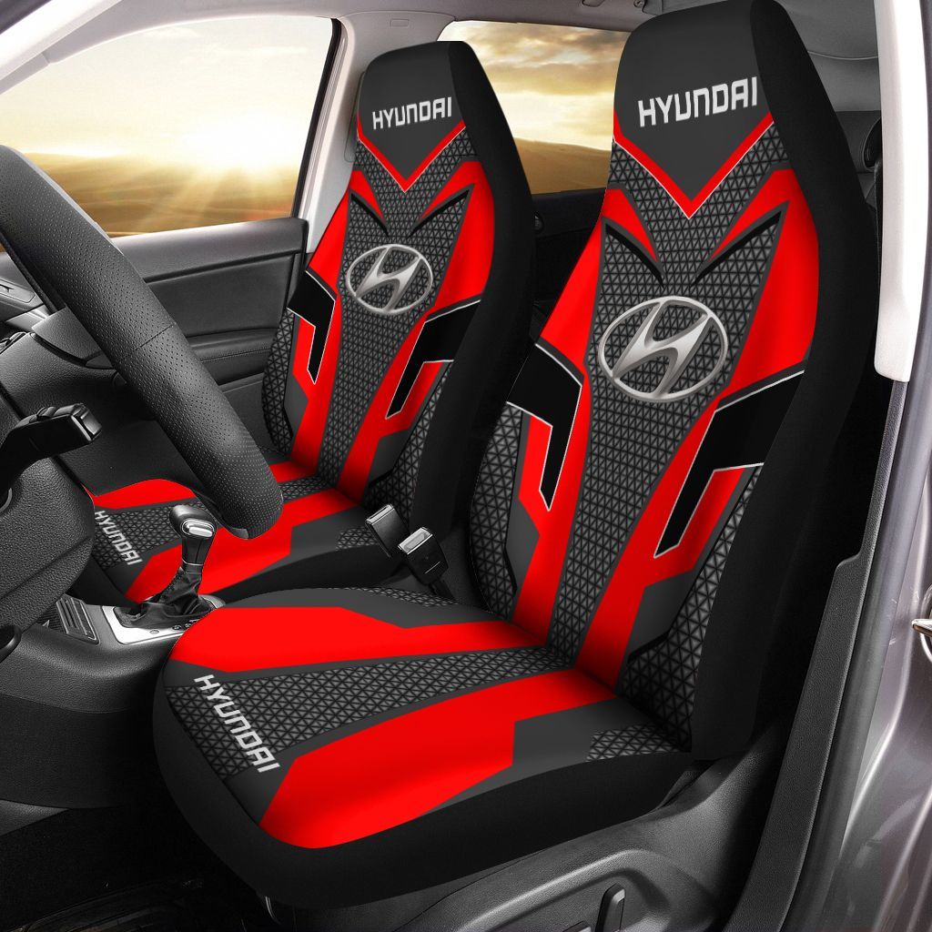 Hyundai Lph-Ha Car Seat Cover (Set Of 2) Ver 1 (Red) 