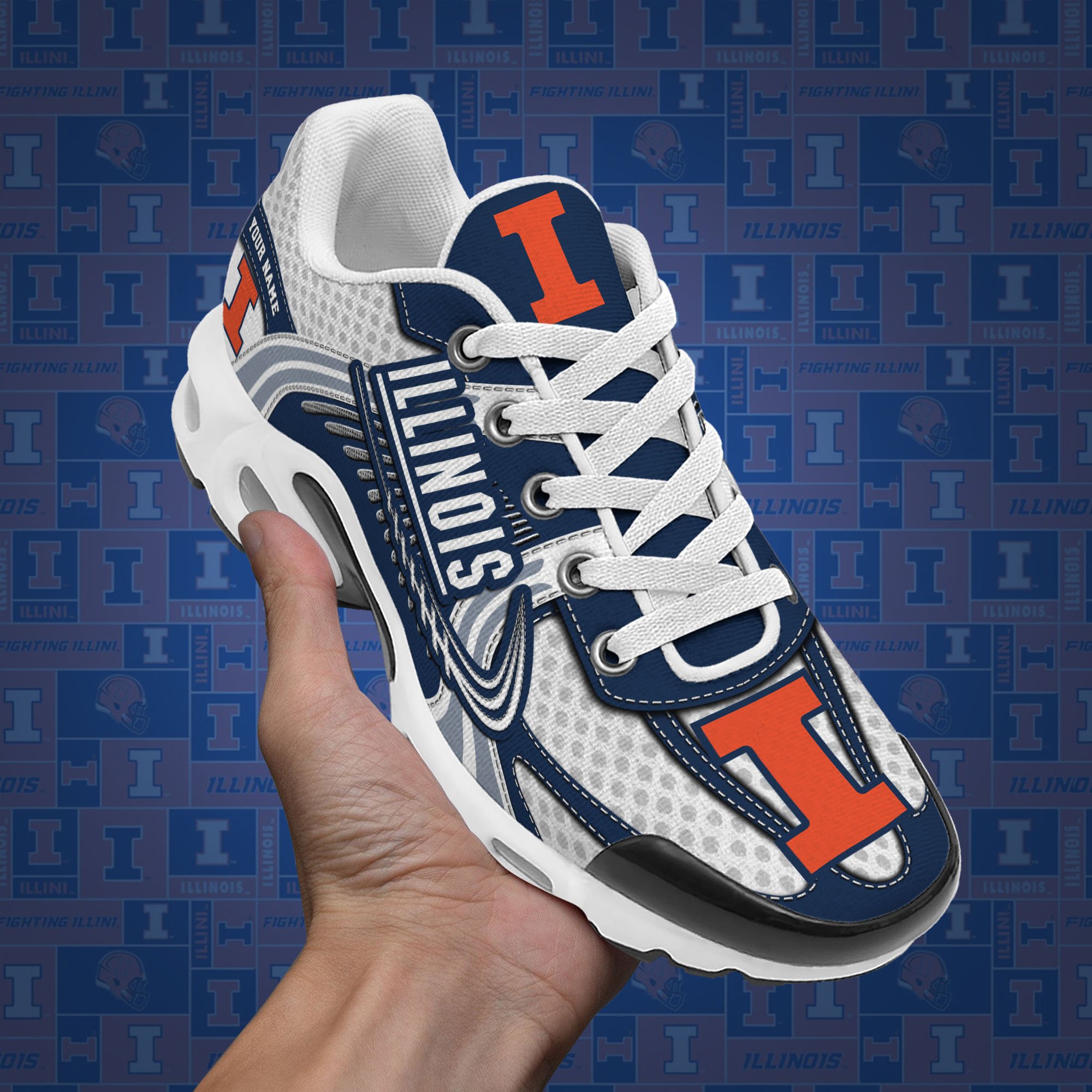 Illinois Fighting Illini TN Shoes Custom Your Name, Sport Shoes