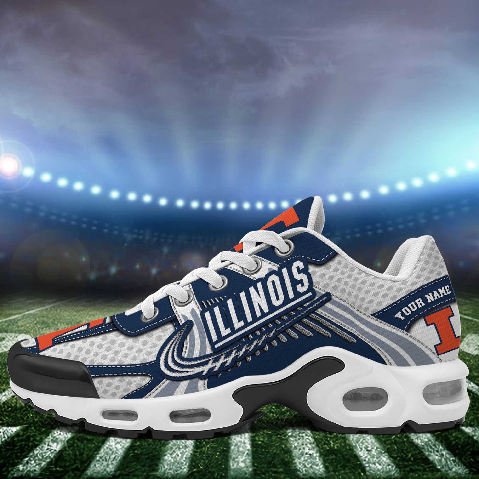 Illinois Fighting Illini TN Shoes Custom Your Name, Sport Shoes