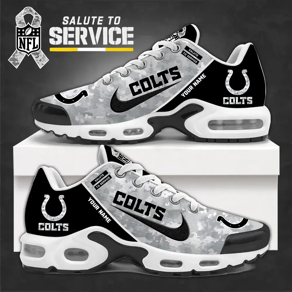 Indianapolis Colts New Air Max Plus TN Shoes Air Cushion Sneaker 389DX-5190